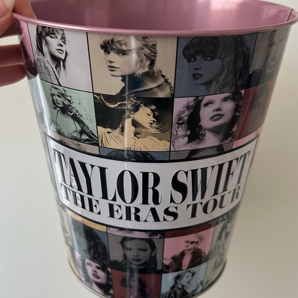 Taylor Swift Pink Tin Popcorn Bucket - Brand New AMC EXCLUSIVE ERAS TOUR MERCH - Picture 3 of 6
